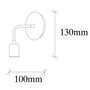 Opviq Dartini - MR - 736 Lámpara de pared Blanca